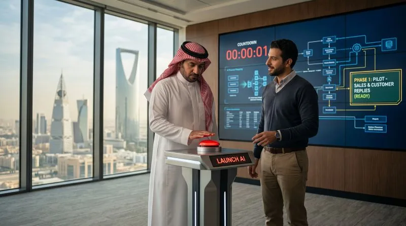 Leaders say yes to #AI, and so few press the button